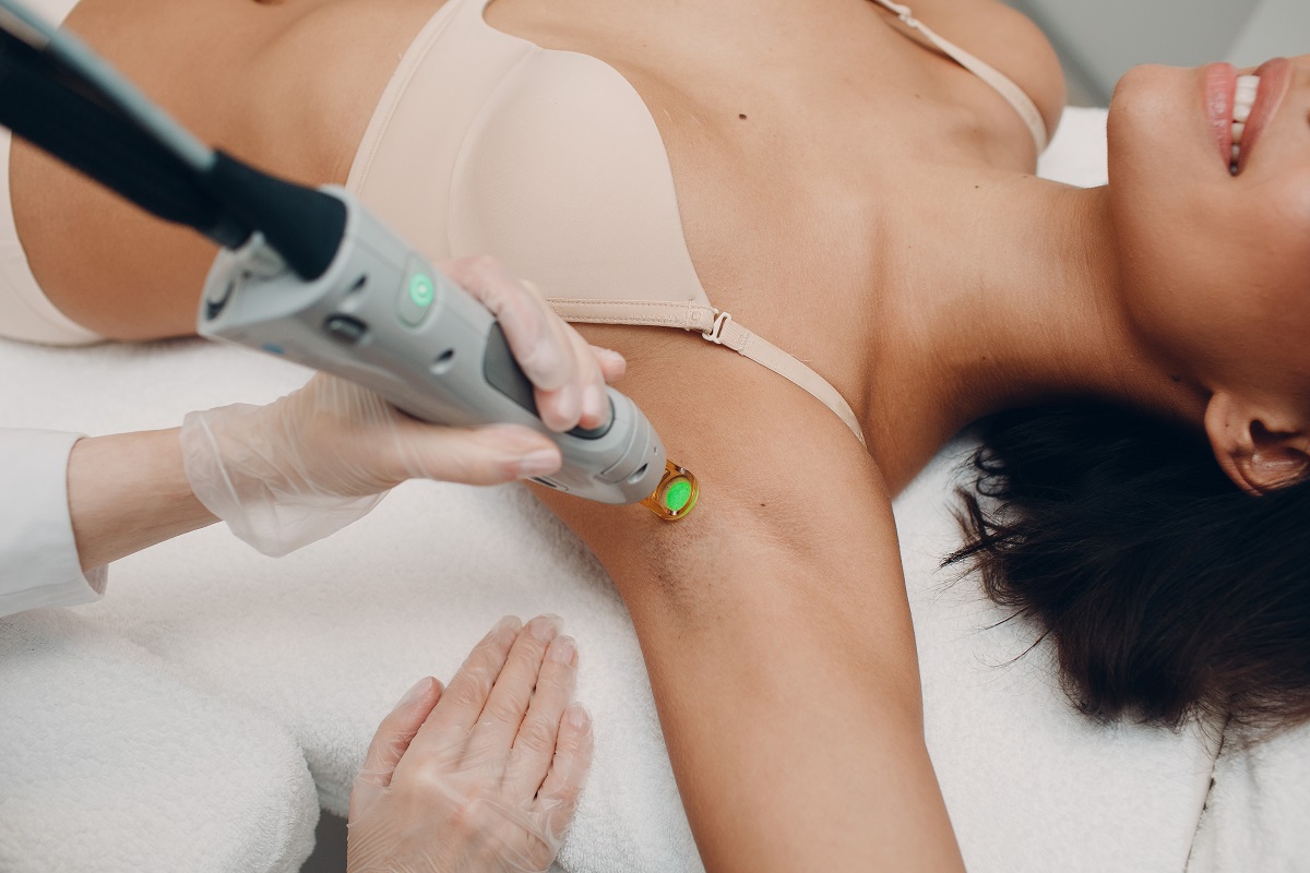 Laser epilation and cosmetology. Hair removal cosmetology procedure. Laser epilation and cosmetology. Cosmetology and SPA concept | Revive MD Inc in Barrie, ON