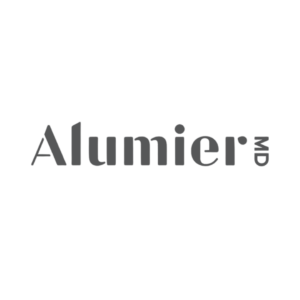 Logo of Alumier MD, medical-grade skincare