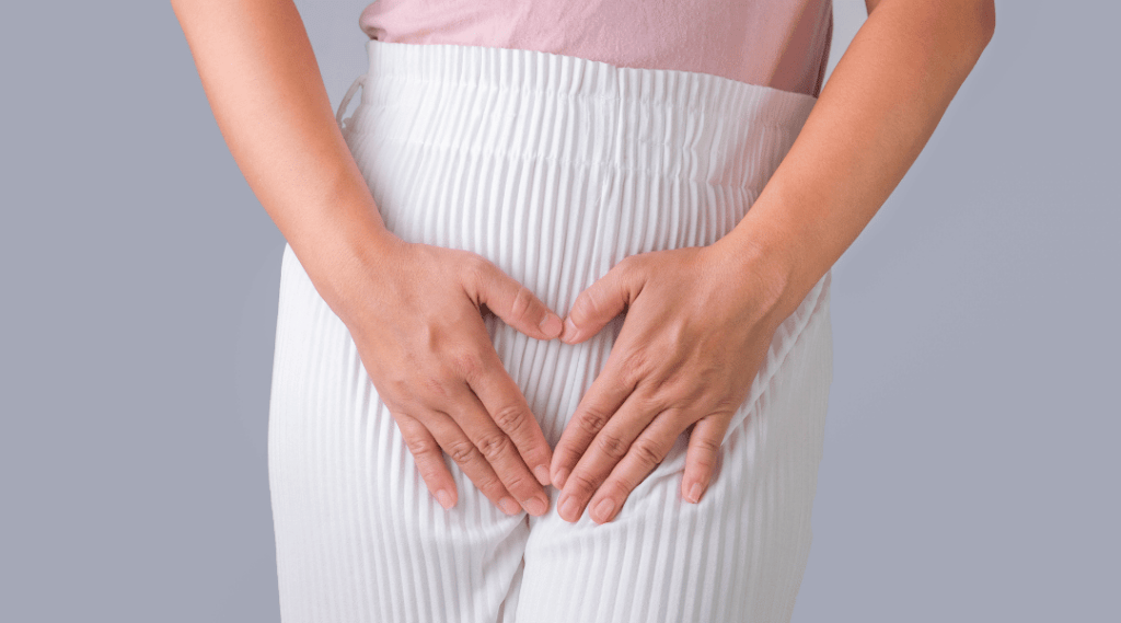 A confident woman smiling after receiving menopausal vaginal care treatment in Barrie, Ontario, regaining her intimate health and well-being