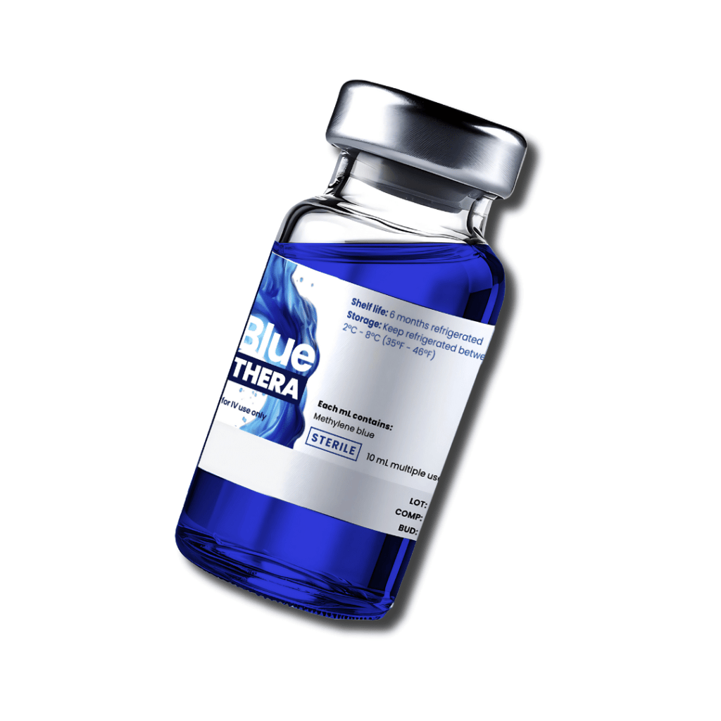 Blue Thera booster shot for cognitive function and focus enhancement at Revive Med Spa